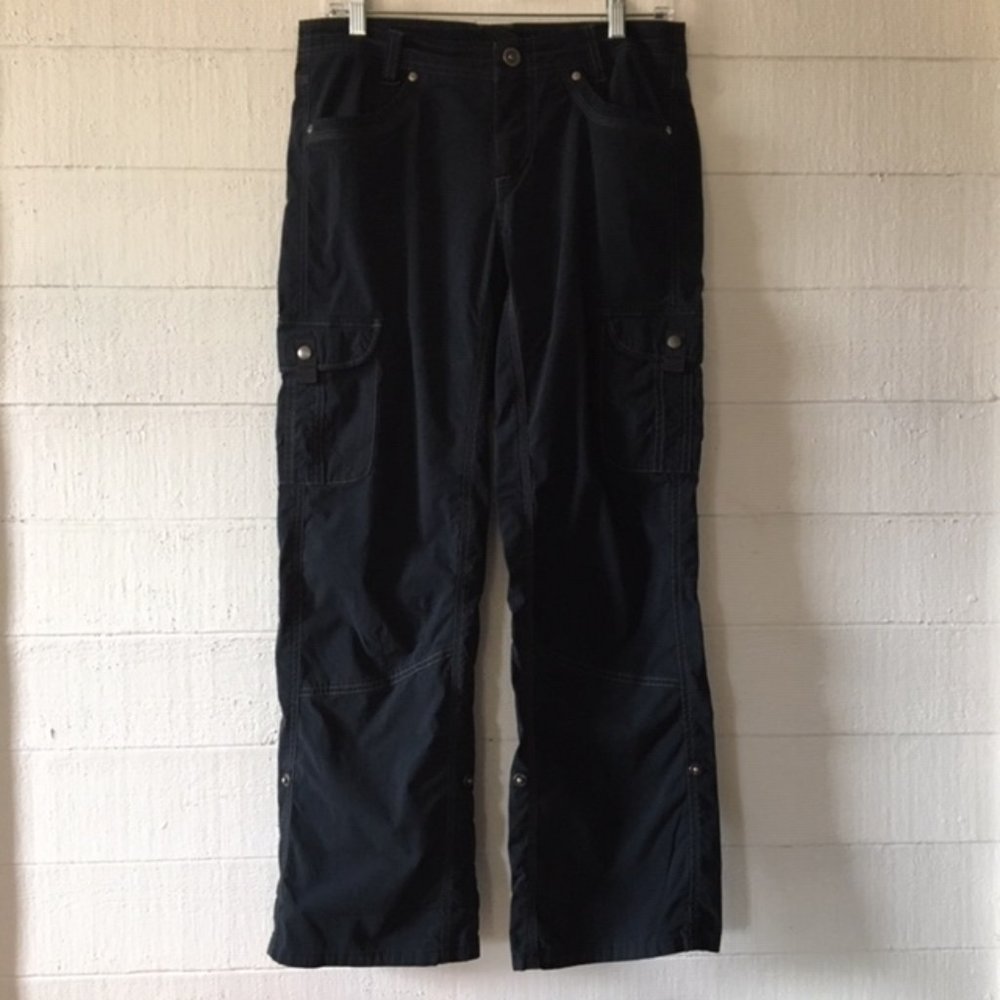 KUHL Black Roll Up Hiking/Cargo Pants